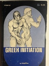 GREEK INITIATION 1974 PHILIP PINES-SURREY HIS69  VTG PULP NOVEL GAY INTRST NICE picture