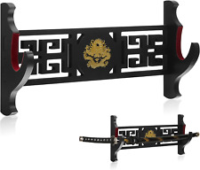 Katana Holder Wall Mount Sword Display Hanger New Red Velvet Padded Rack Samurai picture