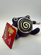 Vintage Pokemon Poliwhirl Beanie Plush #61 Nintendo / Hasbro 1998 New w/ Tags picture