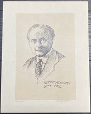 Harry Houdini Magician Portrait 1874-1926 signed Barry Simon Special Sale picture