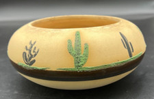 VTG Betty Selby Southwestern Native American Art Pottery Bowl Vase Signed 1984 picture