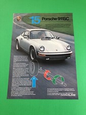 1981 1982 1983 PORSCHE 911 VINTAGE ORIGINAL PRINT AD ADVERTISEMENT PRINTED A1 picture