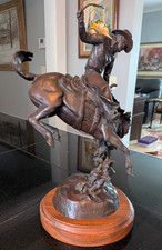 John D. Free Bronze Western Sculpture 