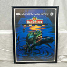 Rare Framed Budweiser Chameleon Promotional Poster, 1990s picture