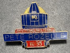 NFL Pro Football Hall of Fame Vintage Lapel Pin Pinback Pete Rozelle 1985 picture