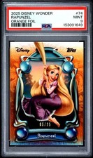 2025 TOPPS DISNEY WONDER #74 RAPUNZEL /25 ORANGE PSA 9  picture
