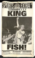 Florida Marlins 1997 Sports Extra Paper KING FISH World Series Game 7 - Amazing picture