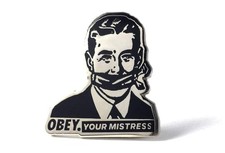 ⚡RARE⚡PINTRILL x OBEY YOUR MISTRESS OBEY PIN *BRAND NEW* LIMITED EDITION picture