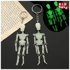 1pcs Creative Skull Shaking Skeleton Luminous Keychain Men and Women Key Ring picture