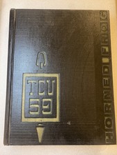 1959 TCU Horned Frog Yearbook Texas Christian University Fort Worth VTG picture