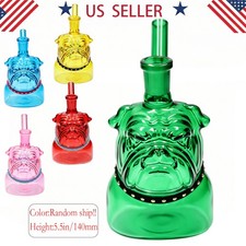 Random Dog Mini 5.5IN Glass Bong Water pipes Smoking Bubbler Bongs w/14mm bowl picture