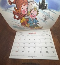 Vintage Campbell Kids Calendars 1982 1984 Sarajevo Winter Olympics Lot of 2 picture