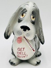 Vintage BASSET HOUND Dog Planter Pen Holder 