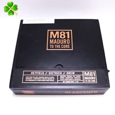 Blackened M81 Corona  Doble Empty Wood Cigar Box 8.5