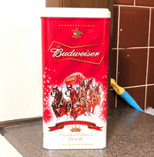 Budweiser Happy Holidays Limited Edition 2006 Metal Tin Breweriana picture