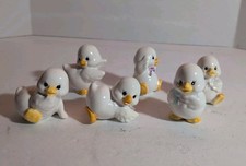 6 Vintage Porcelain Chicks 2