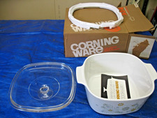 NEW VTG Corning Ware Floral Bouquet 3 Quart A-3-4 Casserole Dish With Lid picture