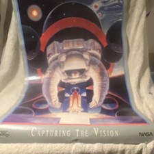 NASA Vintage Poster Manned Flight Poster Capture The Vision picture