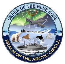 ORDER OF THE BLUE NOSE / REALM OF THE ARCTIC CIRCLE STICKER NAVY PATROL SQUADRON picture