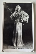 SIGNED PHOTO MERVYN ROLANDO AUTOGRAPH 1947 DRAG FEMALE IMPERSONATOR WW2 THEATRE picture