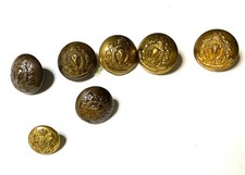 Vintage RCMP Royal Canadian Mounted Police Brass Uniform Buttons Lot Gaunt Kings picture