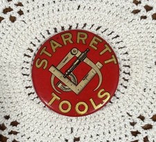 Antique Starrett Tools Advertising Mirror (2  1/16”) picture