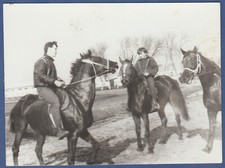 Guys riding horses Soviet Vintage Photo USSR picture