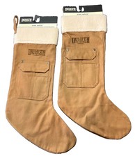 🏷️ 2 BRAND NEW Christmas Stocking, Sealed Duluth Trading Co Fire Hose Tradesman picture