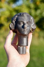 VTG 1930s Art Deco Female Mannequin Head Bust Countertop Store Display Finial picture