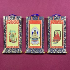 Japanese Kakejiku Hanging Scroll Set of 3 Buddhist (Soto Zen) picture