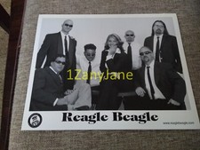 P566 Band 8x10 Press Photo PROMO MEDIA REAGLE BEAGLE B & W 1 WOMAN 6 MEN picture