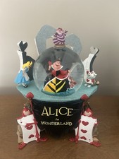 Disney Vintage Alice in Wonderland Snow Globe picture