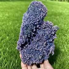 3.46LB Natural purple grape agate quartz crystal granular mineral specimen picture