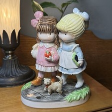 Ebeling & Reuss Joan Walsh Anglund “School Friends”  Porcelain Figurine 1983 picture