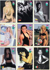 WOMEN OF THE WORLD 1994 SET OF 98 CARDS, 2 PROMO/AD CARDS CHARISMA CARPENTER picture