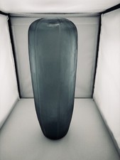 Vintage Donna Karan Lenox Guax Artisan Glass Vase Smokey Gray picture
