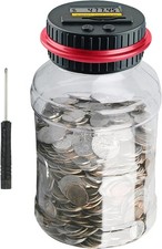 Digital Coin Counter Jar for Adults, 1.8L Capacity with LCD Display picture