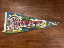 Vintage IMPKO Cedar Point Pennant Roller Coaster Ferrish Wheel Sandusky Ohio 28