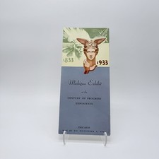 1933 CHICAGO CENTURY OF PROGRESS - Michigan Exhibit Brochure picture