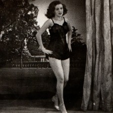 ID'd c1950s Los Angeles, CA Rhea Walker Burlesque Dancer G & S Film Strip Photo picture