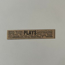 T. S. Denison & Co. Vaudeville Acts Chicago IL 1926 Ad SAI2-S2 picture