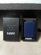 Zippo Windproof Navy Blue Matte Lighter, 239, New In Box picture