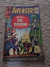 Vintage 1965 Marvel The Avengers Enter Dr. Doom Comic Book  #25 picture