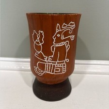 VTG Leopoldo de Mexico Aztec Priest Goblet picture