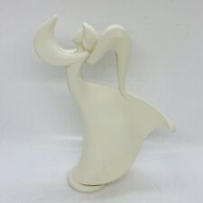 Vintage Abstract Praying Angel Ornament Figurine Heavy Resin 9” Art Decor X picture