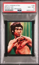 1974 YAMAKATSU ENTER THE DRAGON #36 BRUCE LEE PSA 8 picture
