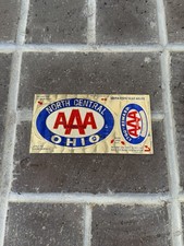 Vintage 1960s AAA TRIPLE A Car Club Member Decals Bumper Stickers Rare picture
