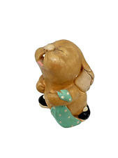VTG Pendelfin Bunny Figurine Barney 3” Crying Screaming Made in England Rabbit picture