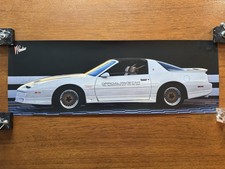 Vintage 1989 Pontiac Firebird Trans Am Indianapolis 500 Poster Pace Car  32”x11” picture