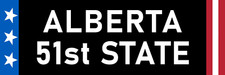Alberta 51st State Sticker Large 3x9 Alberta Secede from Canada Join USA picture